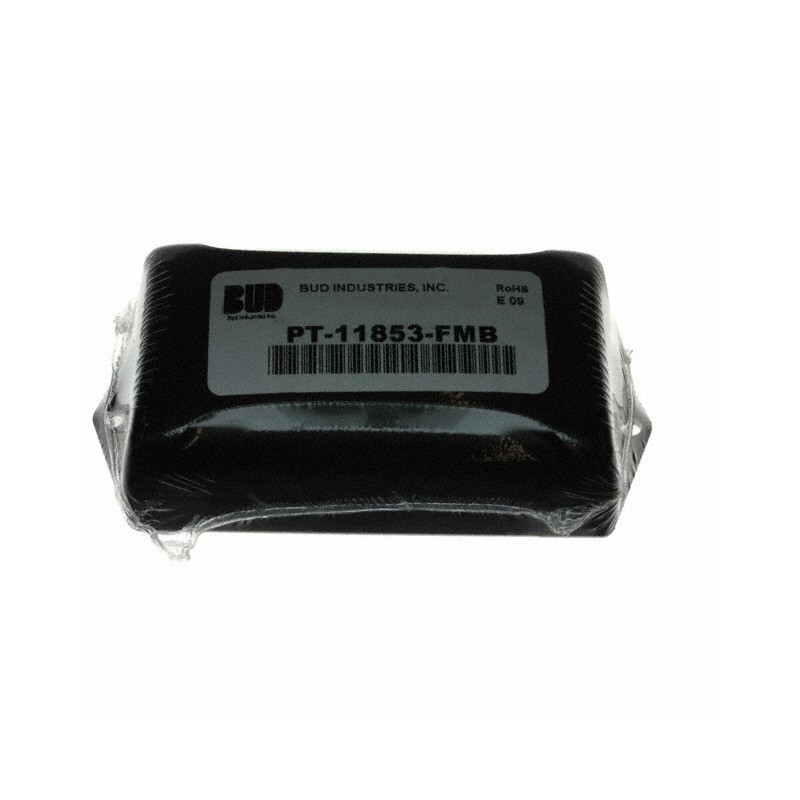 1 pcs : PT-11853-FMB - Box Plastic, ABS Black Split Sides 4.134' L x 2.258' W (105.00mm x 57.35mm) X 1.594' (40.50mm)