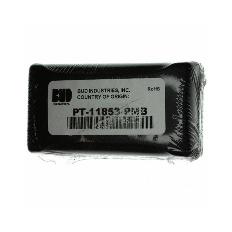 1 pcs : PT-11853-PMB - Box Plastic, ABS Black Split Sides 4.134' L x 2.258' W (105.00mm x 57.35mm) X 1.594' (40.50mm)