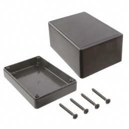 1 pcs : CU-1476 - Box Plastic, ABS Black Split Sides 4.500' L x 3.250' W (114.30mm x 82.55mm) X 2.700' (68.58mm)