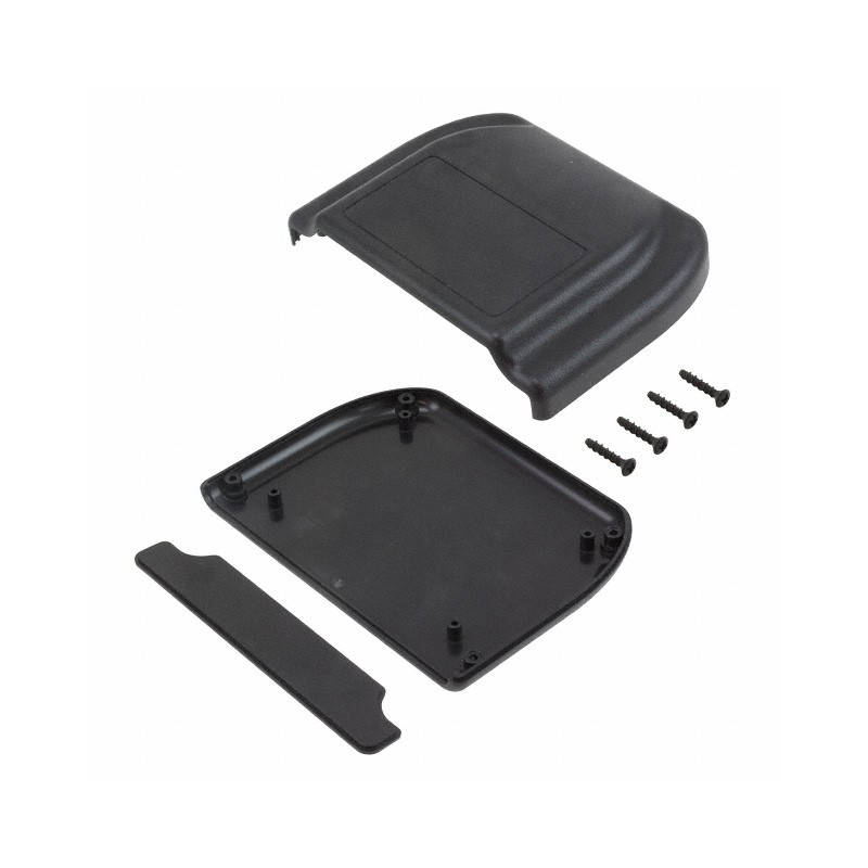 1 pcs : PT-11754 - Box Plastic, ABS Black Split Sides 5.505' L x 4.005' W (139.83mm x 101.73mm) X 1.375' (34.93mm)