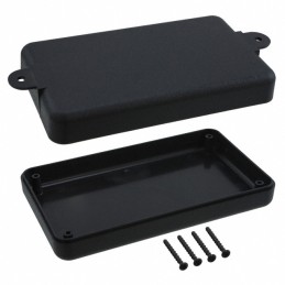 1 pcs : PT-11657-MB - Box Plastic, ABS Black Split Sides 5.625' L x 3.250' W (142.88mm x 82.55mm) X 1.372' (34.85mm)