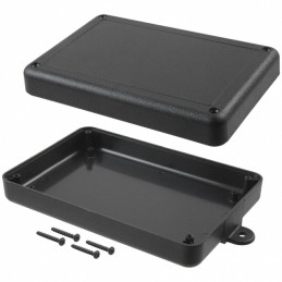 1 pcs : PT-11668-MB - Box Plastic, ABS Black Split Sides 6.016' L x 4.010' W (152.81mm x 101.85mm) X 1.500' (38.10mm)