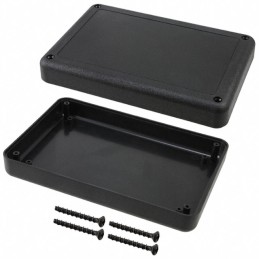 1 pcs : PT-11668 - Box Plastic, ABS Black Split Sides 6.016' L x 4.010' W (152.81mm x 101.85mm) X 1.500' (38.10mm)