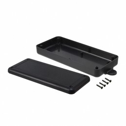 1 pcs : PT-11670-MB - Box Plastic, ABS Black Split Sides 6.500' L x 2.875' W (165.10mm x 73.03mm) X 1.130' (28.70mm)