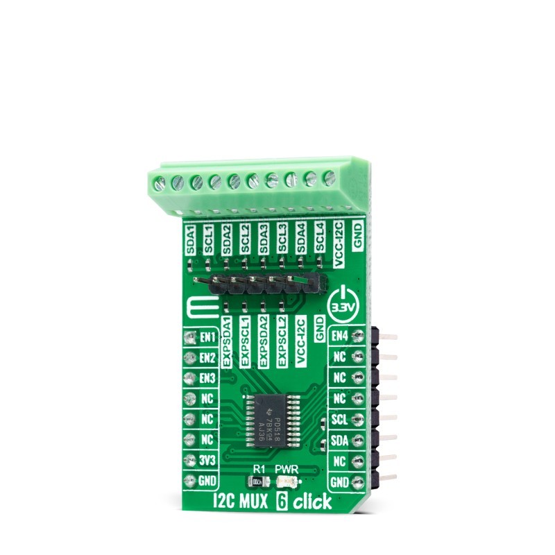 1 pcs : MIKROE-5168 - I2C MUX 6 CLICK