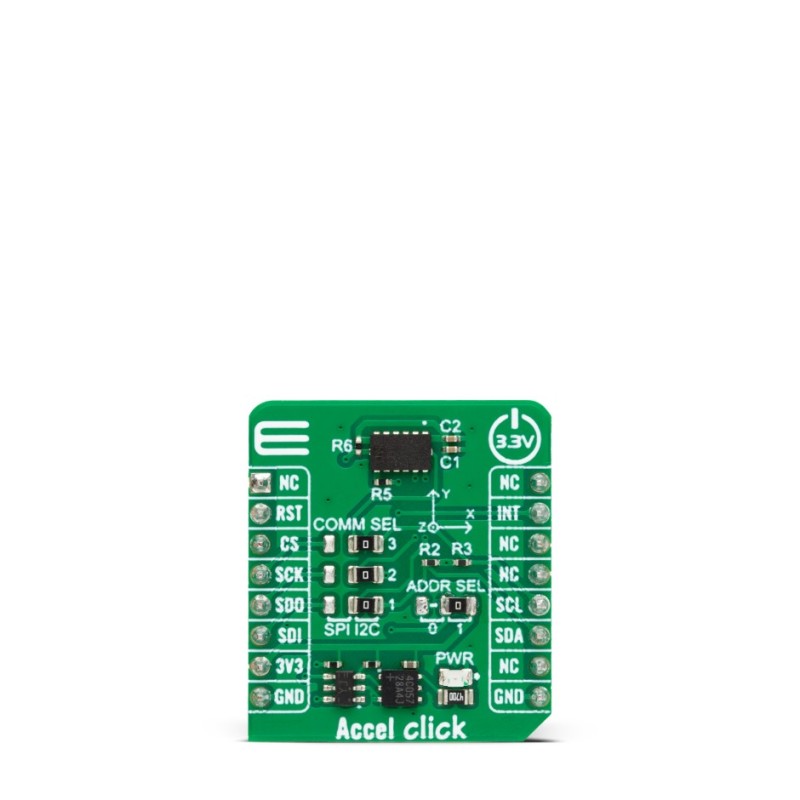 1 pcs : MIKROE-5766 - ACCEL CLICK - CLICKID