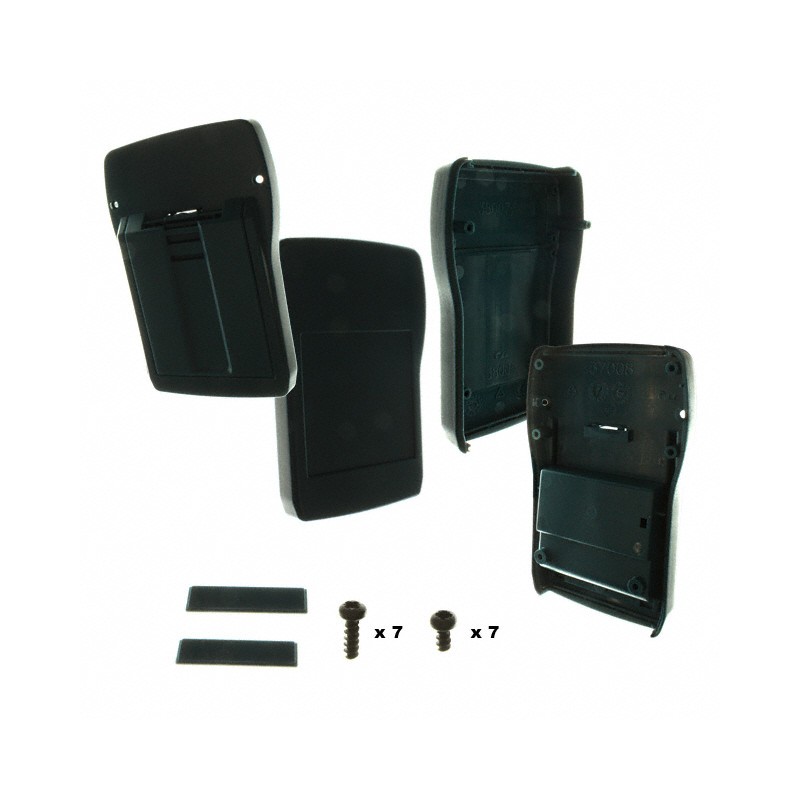 1 pcs : 270102010 - Box Plastic, ABS Blue-Green Hand Held, Split Sides and End Panel(s) 4.921' L x 3.150' W (125.00mm x 80.00mm)