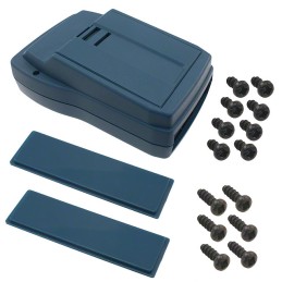 1 pcs : 270102110 - Box Plastic, ABS Blue-Green Hand Held, Split Sides and End Panel(s) 4.921' L x 3.150' W (125.00mm x 80.00mm)