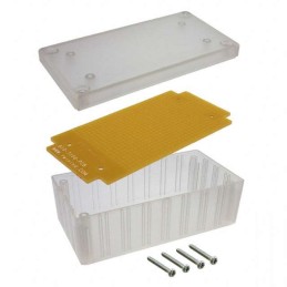 1 pcs : C10-7100 - Box Plastic, ABS Clear Cover Included 4.500' L x 2.300' W (114.30mm x 58.42mm) X 1.700' (43.18mm)