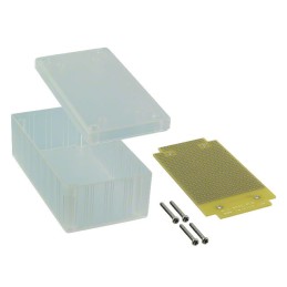 1 pcs : C10-8000 - Box Plastic, ABS Clear Cover Included 4.500' L x 2.300' W (114.30mm x 58.42mm) X 1.700' (43.18mm)