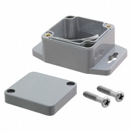 1 pcs : PN-1330-DGMB - Box Plastic, ABS Gray Cover Included 2.060' L x 1.986' W (52.32mm x 50.44mm) X 1.379' (35.03mm)