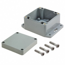 1 pcs : PN-1331-DGMB - Box Plastic, ABS Gray Cover Included 3.283' L x 3.196' W (83.39mm x 81.18mm) X 2.165' (55.00mm)