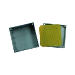 1 pcs : G20-7100 - Box Plastic, ABS Gray Cover Included 3.500' L x 3.500' W (88.90mm x 88.90mm) X 2.200' (55.88mm)