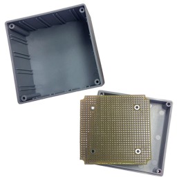 1 pcs : G20-8000 - Box Plastic, ABS Gray Cover Included 3.500' L x 3.500' W (88.90mm x 88.90mm) X 2.200' (55.88mm)