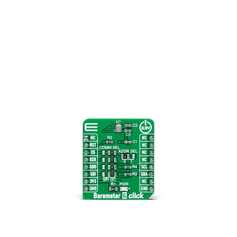 1 pcs : MIKROE-4978 - BAROMETER 6 CLICK