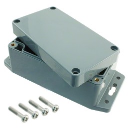 1 pcs : PN-1322-DGMB - Box Plastic, ABS Gray Cover Included 4.528' L x 2.559' W (115.01mm x 65.00mm) X 2.165' (55.00mm)