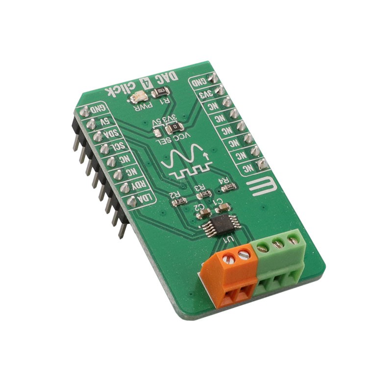1 pcs : MIKROE-3707 - DAC 4 CLICK