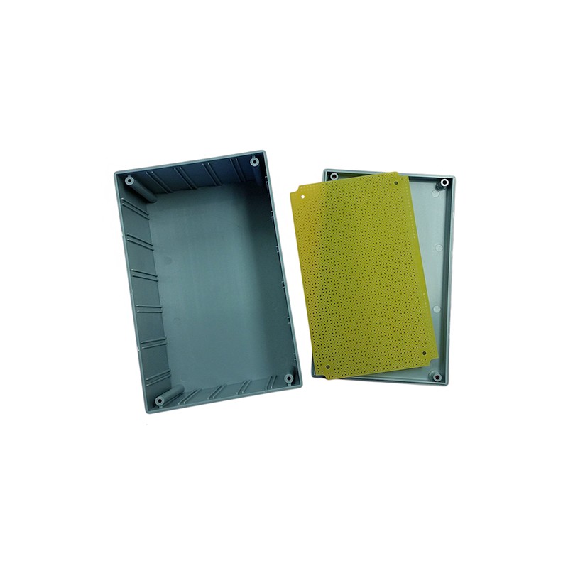 1 pcs : G30-7100 - Box Plastic, ABS Gray Cover Included 6.700' L x 4.300' W (170.18mm x 109.22mm) X 3.100' (78.74mm)