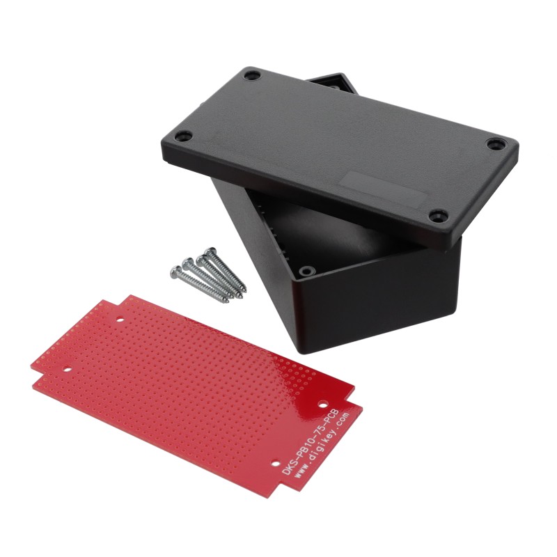 1 pcs : DKS-PG10-75 - Box Plastic, ABS Gray Cover Included, Lid 2.600' L x 1.800' W (66.04mm x 45.72mm) X