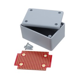 1 pcs : DKS-PG310-87 - Box Plastic, ABS Gray Cover Included, Lid 2.600' L x 1.800' W (66.04mm x 45.72mm) X