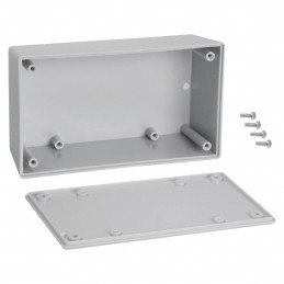 1 pcs : 053,GY - Box Plastic, ABS Gray Hand Held, Cover Included 5.620' L x 3.250' W (142.75mm x 82.55mm) X 1.900' (48.26mm)