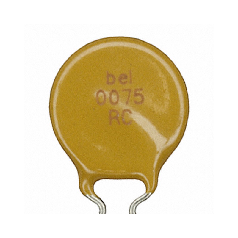 1 pcs : 0ZRC0075FF1E - PTC RESET FUSE 90V 750MA RADIAL