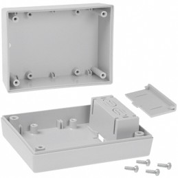 1 pcs : 232,GY - Box Plastic, ABS Gray Hand Held, Split Sides 4.380' L x 3.250' W (111.25mm x 82.55mm) X 2.000' (50.80mm)