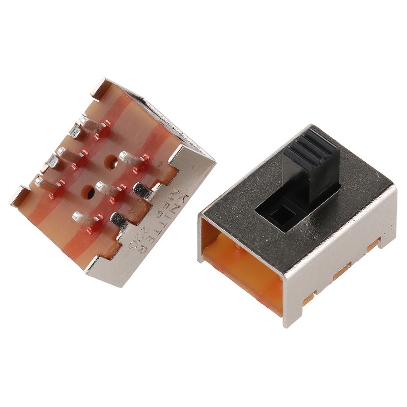 5 pcs - KNITTER-SWITCH PCB Slide Switch DPST 350 mA @ 30 V dc Slide