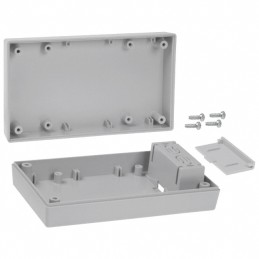 1 pcs : 251I,GY - Box Plastic, ABS Gray Hand Held, Split Sides 5.620' L x 3.250' W (142.75mm x 82.55mm) X 1.500' (38.10mm)