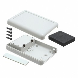 1 pcs : HH-3431-BCG - Box Plastic, ABS Gray Hand Held, Split Sides and End Panel(s) 4.131' L x 2.953' W (104.93mm x 75.01mm) X 1