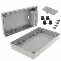 1 pcs : PBS-11327-G - Box Plastic, ABS Gray Split Sides 5.625' L x 3.250' W (142.88mm x 82.55mm) X 1.500' (38.10mm)