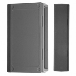 1 pcs : PC-11476 - Box Plastic, ABS Gray Split Sides and End Panel(s) 5.118' L x 2.992' W (130.00mm x 76.00mm) X 1.181' (30.00mm