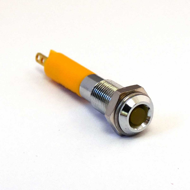 1 pcs - CML Innovative Technologies 1900X35X Series Yellow Panel Mount Indicator, 24V dc, 6mm Mounting Hole Size, IP40