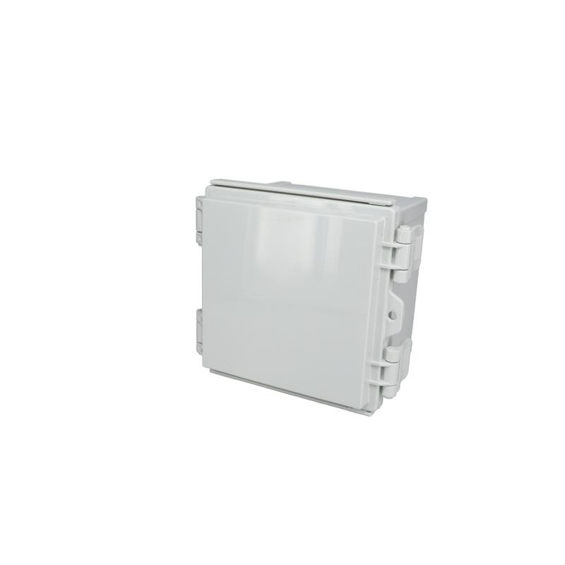 1 pcs : PTR-28482 - Box Plastic, ABS Light Gray Cover Included, Hinged Door 6.240' L x 5.910' W (158.50mm x 150.11mm) X 4.720' (