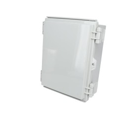 1 pcs : PTR-28483 - Box Plastic, ABS Light Gray Cover Included, Hinged Door 8.600' L x 6.300' W (218.44mm x 160.02mm) X 3.940' (