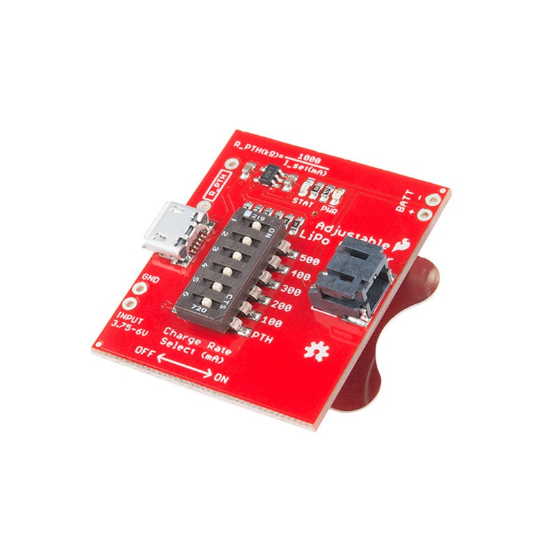 1 pcs : PRT-14380 - MCP73831 ADJUSTABLE LIPO CHARGER