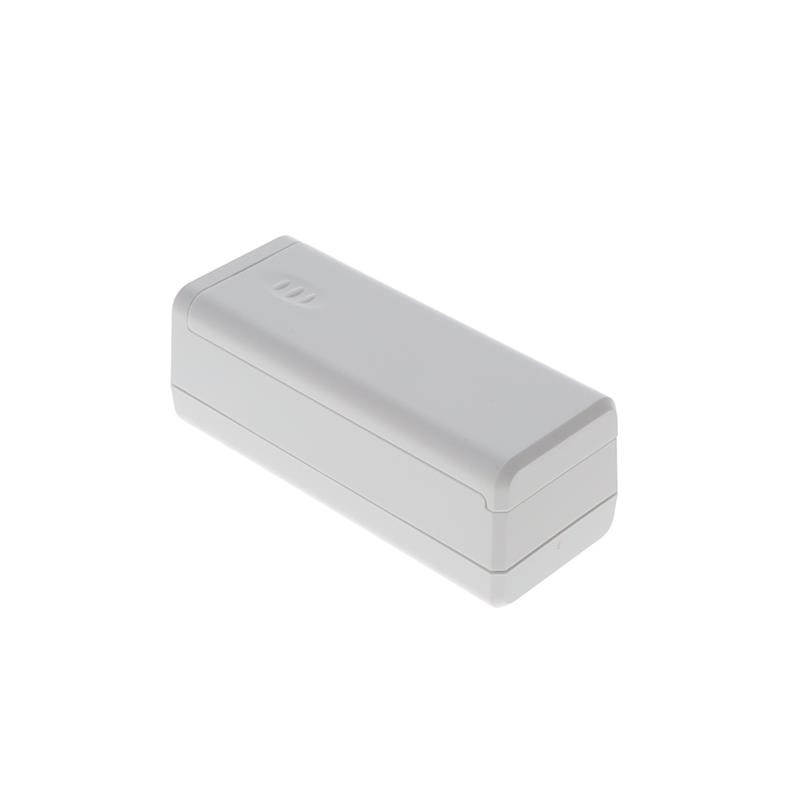1 pcs : S1A-361413 - Box Plastic, ABS White Hand Held, Cover Included 3.600' L x 1.440' W (91.44mm x 36.58mm) X 1.362' (34.60mm)