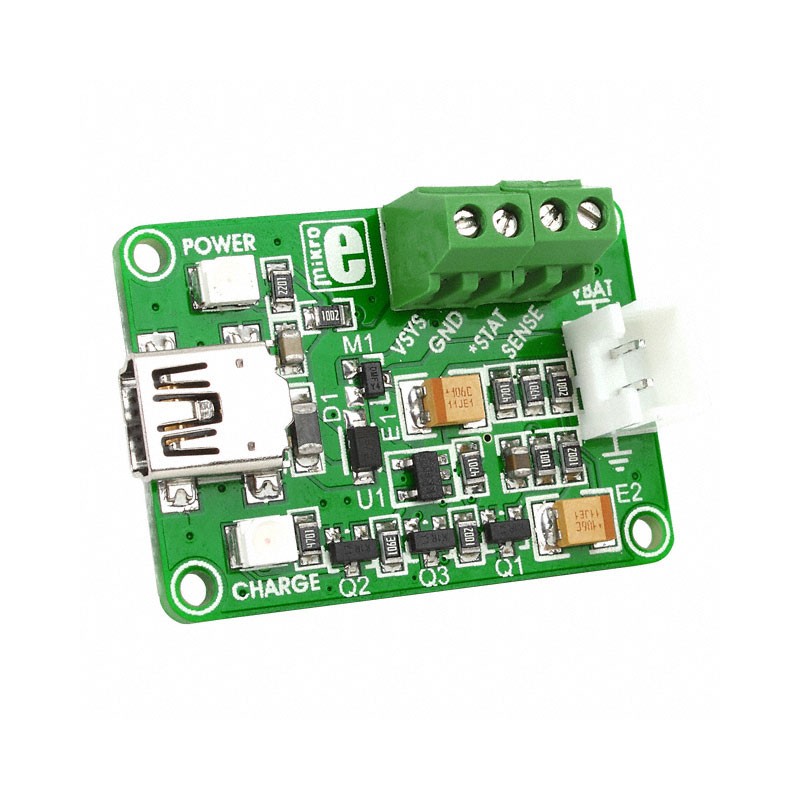 1 pcs : MIKROE-1198 - BOARD SMART USB LI-PO CHARGER