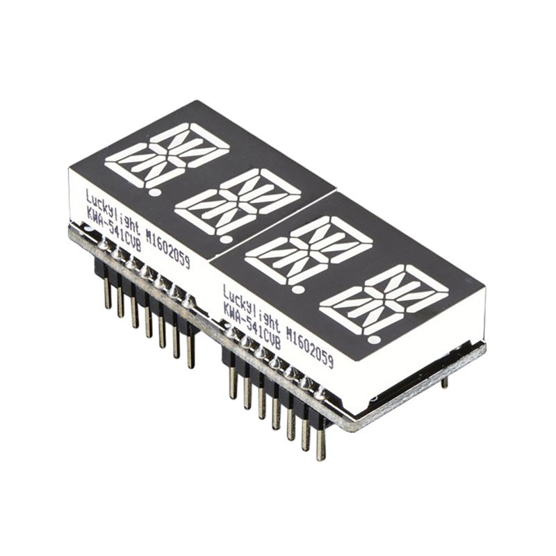 1 pcs : 3128 - 0.54' 4-DIGIT 14-SEGMENT BLUE