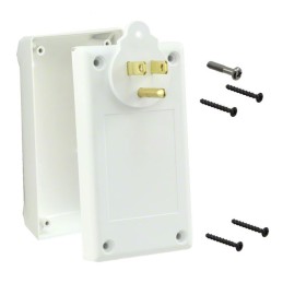 1 pcs : PPB-11861-WT - Box Plastic, ABS White Hand Held, Split Sides 4.116' L x 2.242' W (104.55mm x 56.95mm) X 1.648' (41.86mm)