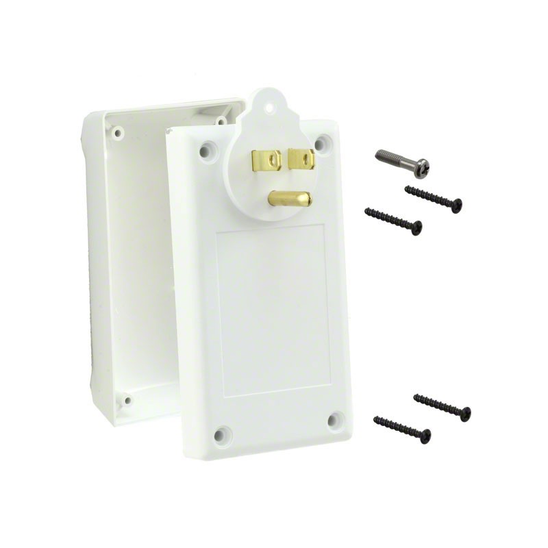 1 pcs : PPB-11861-WT - Box Plastic, ABS White Hand Held, Split Sides 4.116' L x 2.242' W (104.55mm x 56.95mm) X 1.648' (41.86mm)
