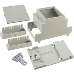 1 pcs : DMB-4771 - Box Plastic, ABS/PC Blend Gray Cover Included 3.551' L x 2.098' W (90.20mm x 53.29mm) X 2.264' (57.51mm)