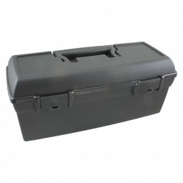 1 pcs : 6742HS - Box Plastic, Copolymer Resin Black Hinged Door, Lid 13.000' L x 6.000' W (330.20mm x 152.40mm) X 5.374' (136.50