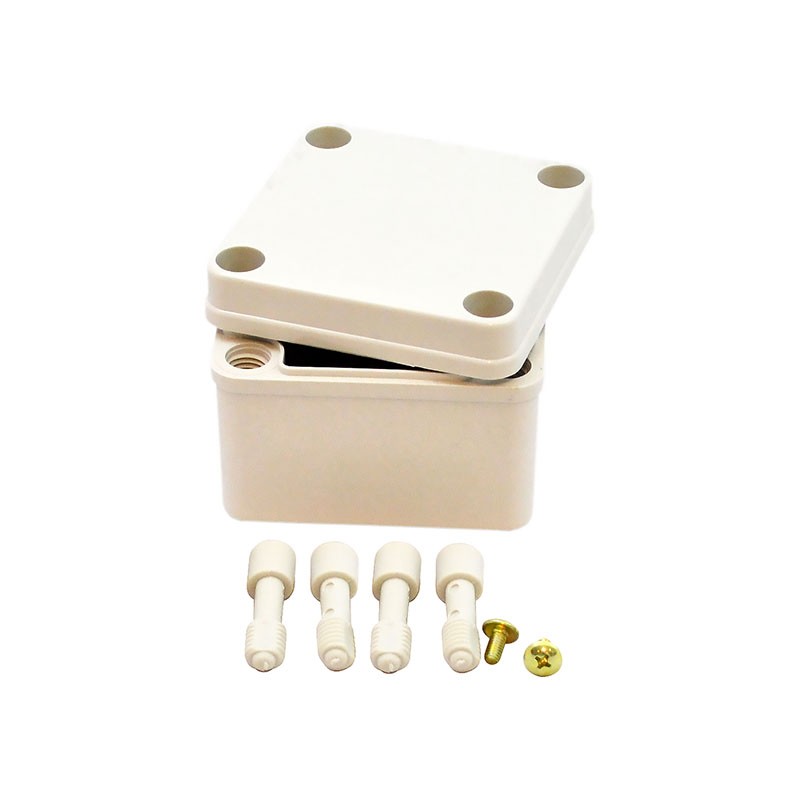 1 pcs : PTS-25302 - Box Plastic, Fiberglass/Polyester, Polycarbonate Gray Cover Included 3.150' L x 3.150' W (80.00mm x 80.00mm)