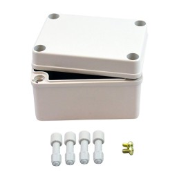 1 pcs : PTS-25308 - Box Plastic, Fiberglass/Polyester, Polycarbonate Gray Cover Included 4.331' L x 3.150' W (110.00mm x 80.00mm