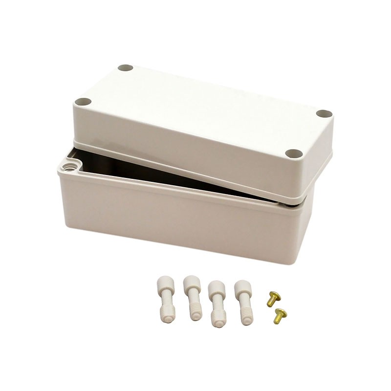 1 pcs : PTS-25323 - Box Plastic, Fiberglass/Polyester, Polycarbonate Gray Cover Included 7.087' L x 3.150' W (180.00mm x 80.00mm