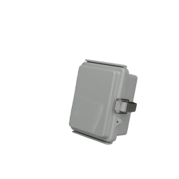 1 pcs : PTQ-11035 - Box Plastic, Fiberglass/Polyester, Polycarbonate Gray Hinged Door, Lid 4.720' L x 3.540' W (119.89mm x 89.92