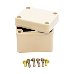 1 pcs : PTS-25301-C - Box Plastic, Fiberglass/Polyester, Polycarbonate Gray, Clear Cover/Door Cover Included 2.559' L x 1.969' W