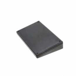 1 pcs : 1599KSTSBK - Box Plastic, Non Specified Black Hand Held, Split Sides, Slanted Top 8.661' L x 5.512' W (219.99mm x 140.00