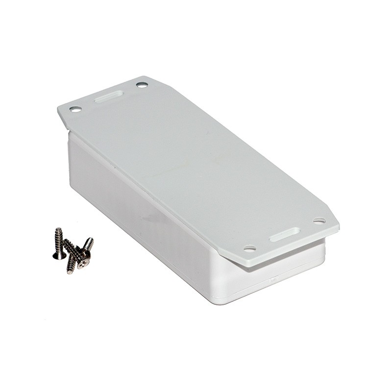 1 pcs : 1591AF2SGY - Box Plastic, Non Specified Gray Cover Included 3.931' L x 1.969' W (99.85mm x 50.00mm) X 1.036' (26.31mm)